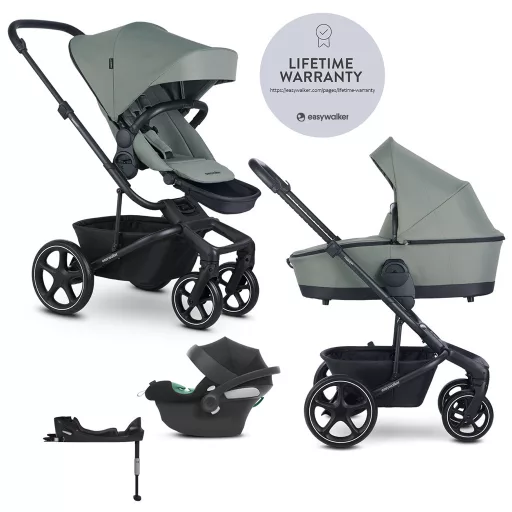EASYWALKER Babakocsi 4 az 1-ben Harvey⁵ 2v1 Agave Green LITE RWS + CYBEX Aton B2 i-Size + Bázis