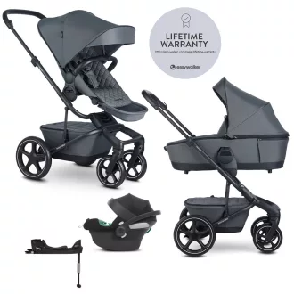   EASYWALKER KÉSZLET Kombinált babakocsi 4v1 Harvey⁵ Premium 2v1 Mineral Grey LITE RWS + CYBEX Ato