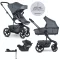 EASYWALKER KÉSZLET Kombinált babakocsi 4v1 Harvey⁵ Premium 2v1 Mineral Grey LITE RWS + CYBEX Ato