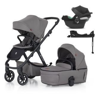   Petite&Mars Babakocsi szett 4v1 ICON LITE RWS + CYBEX Aton B2 i-Size - Dove Grey