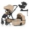 Petite&Mars Babakocsi szett 4v1 ICON LITE RWS + CYBEX Aton B2 i-Size - Mocha Beige