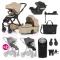Petite&Mars Babakocsi szett 4v1 ICON XXL AIR + CYBEX Aton B2 i-Size - Mocha Beige