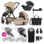Petite&Mars Babakocsi szett 4v1 ICON XXL AIR + CYBEX Aton B2 i-Size - Mocha Beige