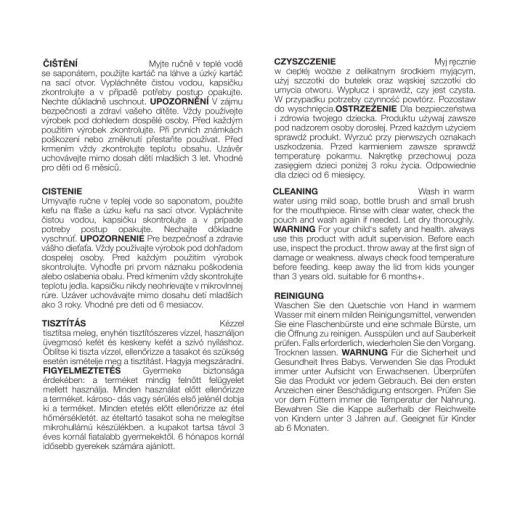 Petite&Mars Papoo Original tasak bébiételekhez, 1+1