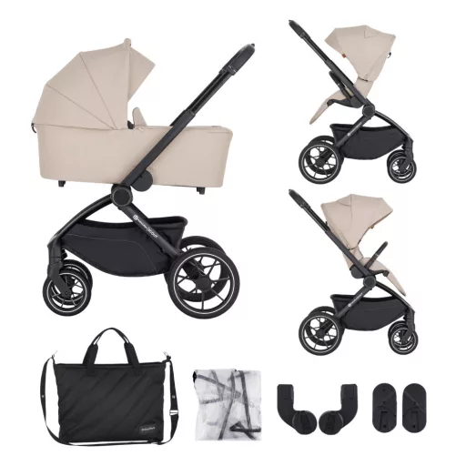PETITE&MARS Kombinált babakocsi SCOUT 3 az 1-ben + Core Pro i-Size - Soft Mousse 