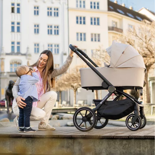 PETITE&MARS Kombinált babakocsi SCOUT 3 az 1-ben + Core Pro i-Size - Soft Mousse 