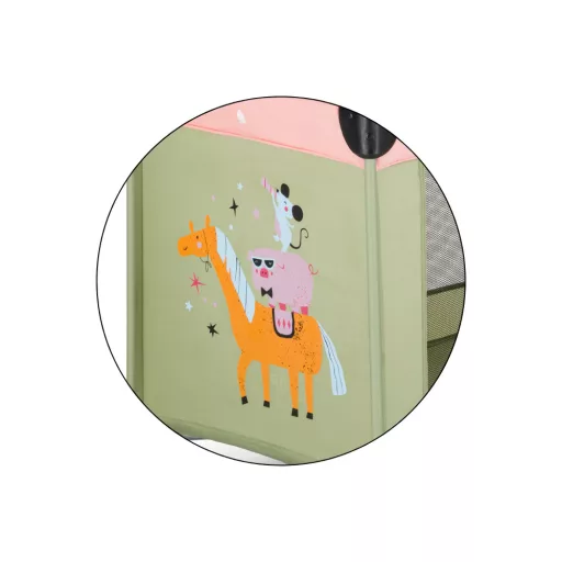 PETITE&MARS Utazóágy Koot Lite matraccal Foldie, Friends Boho Party