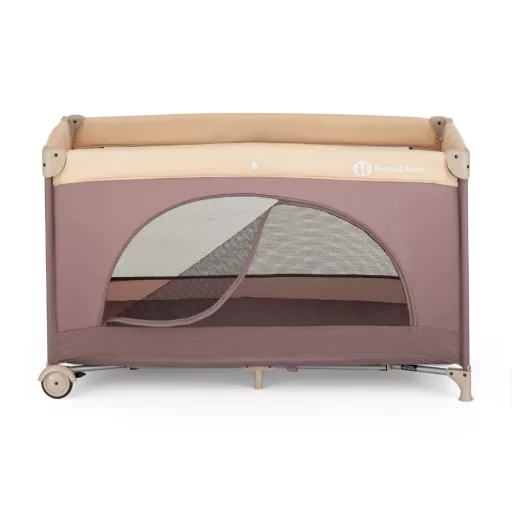 PETITE&MARS Utazóágy Nyja matraccal Foldie, Elegant Dreamlines Mocha