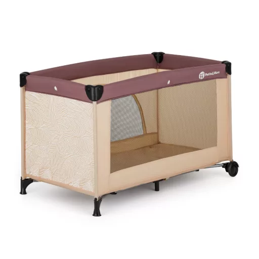 PETITE&MARS Utazóágy Nyja matraccal Foldie, Urban Jungle Sand