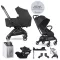 EASYWALKER Babakocsi szett 4 az 1-ben Rockey S Pure Black + CYBEX Aton B2 i-Size + bázis
