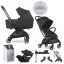 EASYWALKER Babakocsi szett 4 az 1-ben Rockey S Pure Black + CYBEX Aton B2 i-Size + bázis