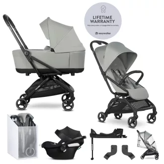   EASYWALKER Babakocsi szett 4 az 1-ben Rockey S Fresh Green + CYBEX Aton B2 i-Size + bázis