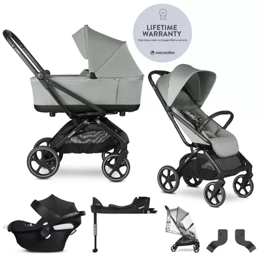 EASYWALKER Babakocsi szett 4 az 1-ben Rockey L Fresh Green + CYBEX Aton B2 i-Size + bázis