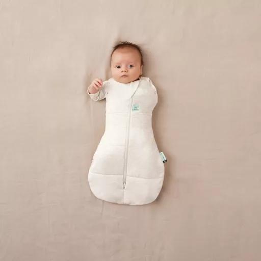 ERGOPOUCH Bebújós és alvózsák 2 az 1-ben 0-3 hó 3-6 kg 2,5 tog - Cocoon Oatmeal Marle 