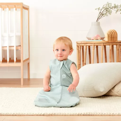 ERGOPOUCH Hálózsák organikus pamut 3-12 hó 6-10 kg 0,2 tog - Jersey Sage