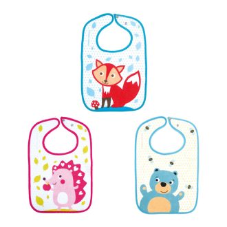 Canpol babies Pamut előke vállpánt rögzítéssel - CUTE ANIMALS   Canpol babies Pamut előke vállpánt rögzítéssel - CUTE ANIMALS