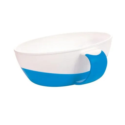 Canpol babies Tál kanállal és fedéllel, 350ml, LITTLE COW - kék