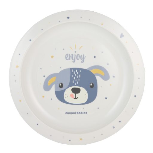 Canpol babies Műanyag tányér, CUTE ANIMALS, kutya