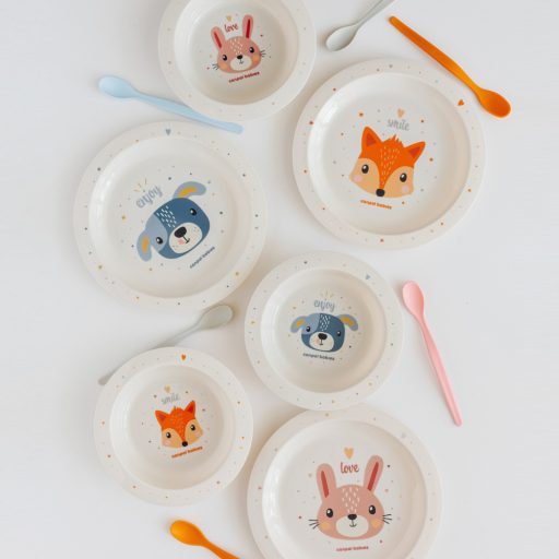 Canpol babies Műanyag tányér, CUTE ANIMALS, róka