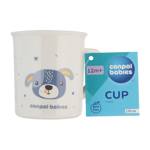 Canpol babies Műanyag bögre, 170ml, CUTE ANIMALS, kutya