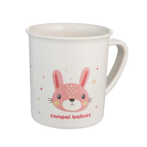 Canpol babies Műanyag bögre, 170ml, CUTE ANIMALS, nyuszi