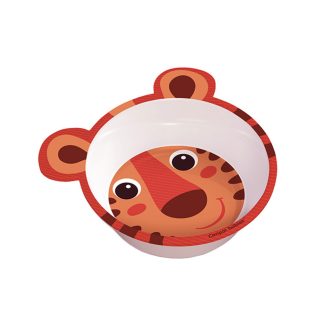 Canpol babies Csúszásgátló tál, melamin, 490ml, HELLO LITTLE - narancs   Canpol babies Csúszásgátló tál, melamin, 490ml, HELLO LITTLE - narancs