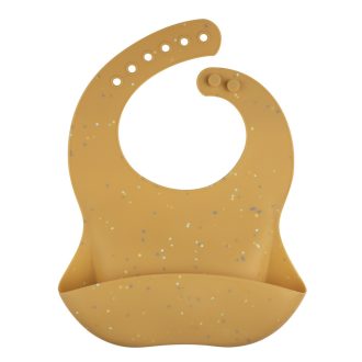 Canpol babies Szilikon előke zsebbel, DOTS - sárga Canpol babies Szilikon előke zsebbel, DOTS - sárga
