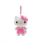 Hello Kitty plüss táskaklipp, 12 cm - rózsaszín