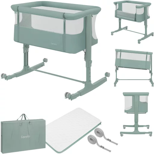 Lionelo Aurora 3in1 babaöböl, babaágy és bölcső - Green Sage