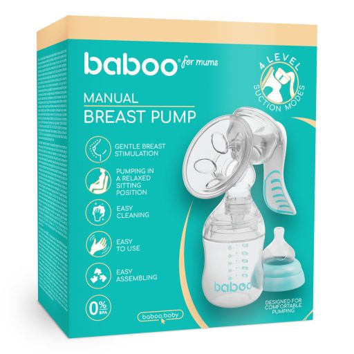 Baboo 2 fázisú kézi mellszívó, 4 szívás erősséggel