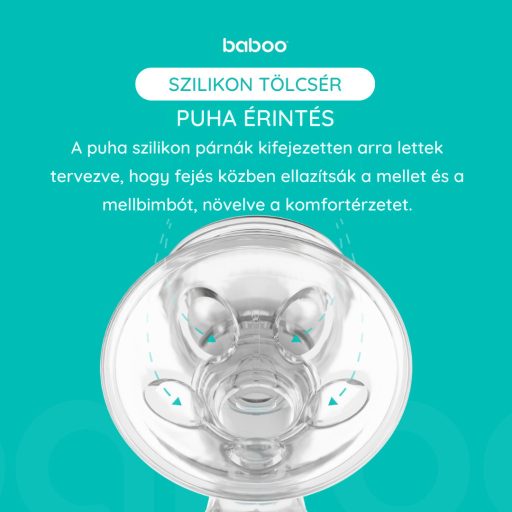 Baboo 2 fázisú kézi mellszívó, 4 szívás erősséggel