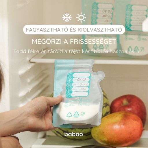 Baboo fagyasztható anyatejtároló zacskó 25 db
