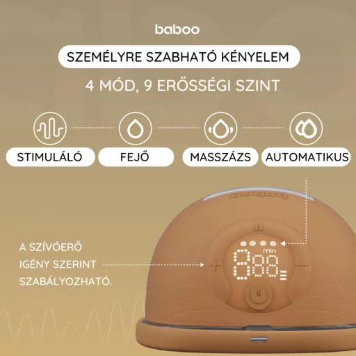 Baboo elektomos hordható DUPLA mellszívó
