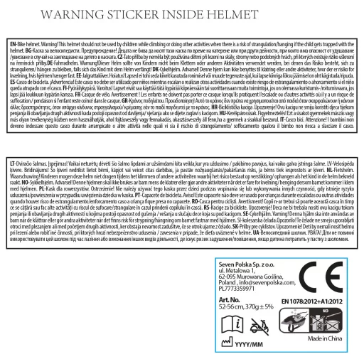 Seven Polska SPORT sisak 7- BLACK ORANGE