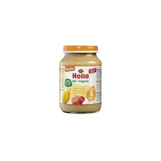 Holle Bio Alma körtével üveges bébiétel, demeter  190g