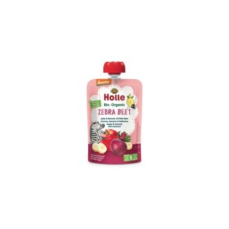   Holle Bio Zebra Beet -Tasak alma banánnal és céklával 100g demeter