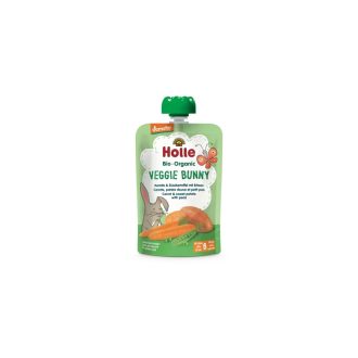   Holle Bio Veggie Bunny - Tasak sárgarépa és édesburgonya borsóval 100g demeter