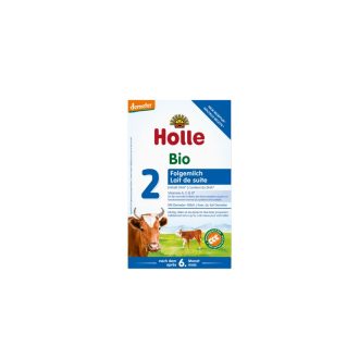   Holle Bio Tehéntej alapú 2-es anyatej kiegészítő csecsemőtápszer, demeter 600g