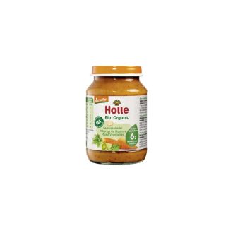 Holle Bio Vegyeszöldség üveges bébiétel, demeter 190g