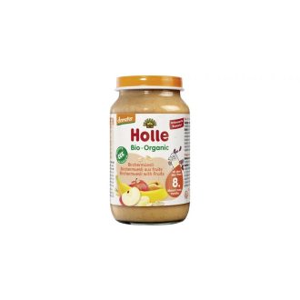   Holle Bio Junior gyümölcsös-gabonás müzli üveges bébiétel, demeter 220g