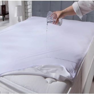   Matracvédő VÍZHATLAN Microfiber felső és poliuretán alsó rész, SAROKGUMIS 60x120 cm