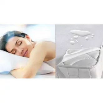   Matracvédő VÍZHATLAN Pamut JERSEY felső és poliuretán alsó rész, SAROKGUMIS 80x200 cm