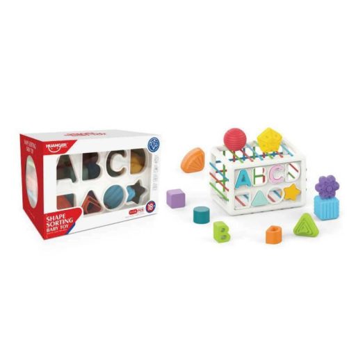 Ügyességi, formafelismerő klt., és ABC, 18x12 cm dob.