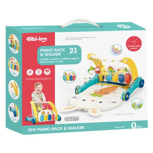 Járássegítő, el., 3 az 1ben, activity, taposó zongora, projektor, 47x40 cm dob.