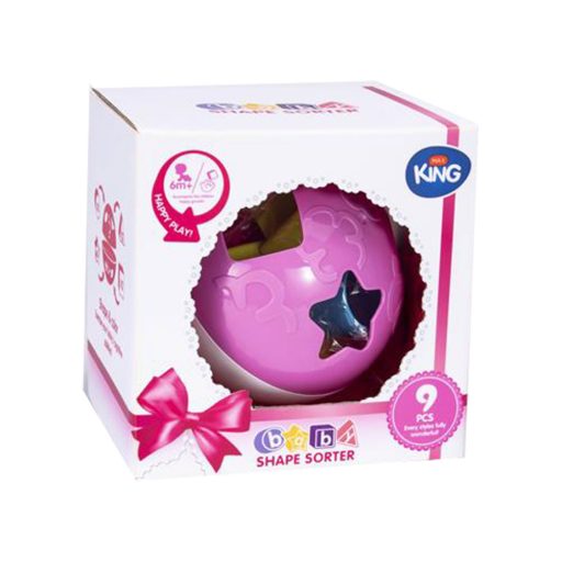 Ügyességi, labda, formafelismerő, 2 féle, 18x18 cm dob.