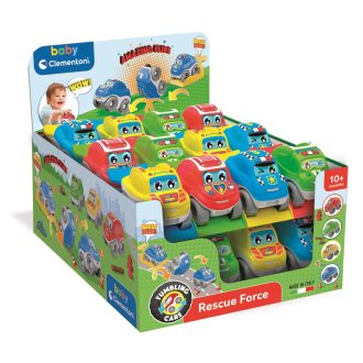 Bébi autó, bukfences, autómentő, 7x11 cm, 24 db/displ.