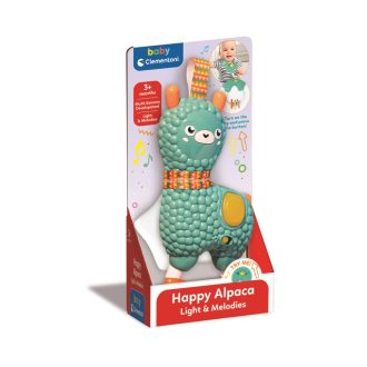   Bébi csörgő, alpaka, el., hang+fény, 10x20 cm dob. Gombel.
