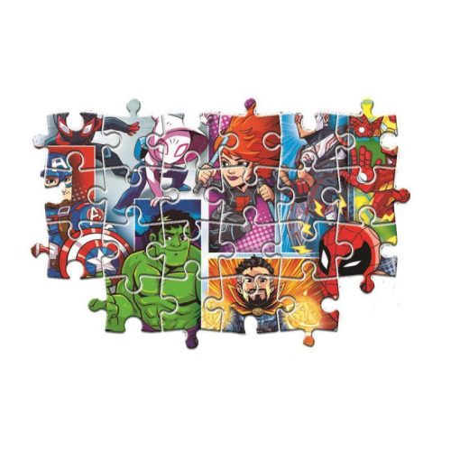 Puzzle, Marvel szuperhősök, 24 db-os, maxi, 37x28 cm dob.