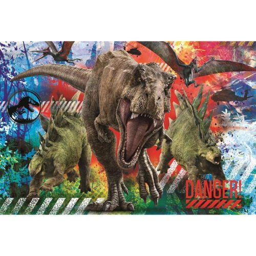 Puzzle, Jurassic World, 60 db-os, maxi, 37x28 cm dob.