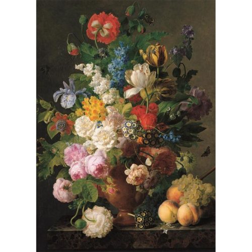 Puzzle,  virágok vázában, 1000 db-os, 37x28 cm dob.